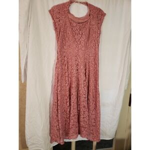 Women's Zink London Pink Lace Dress Size M